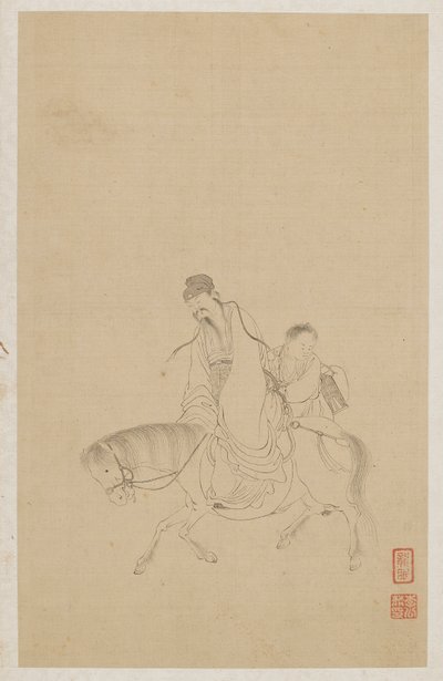 Figure da Qing Dynasty Chinese School