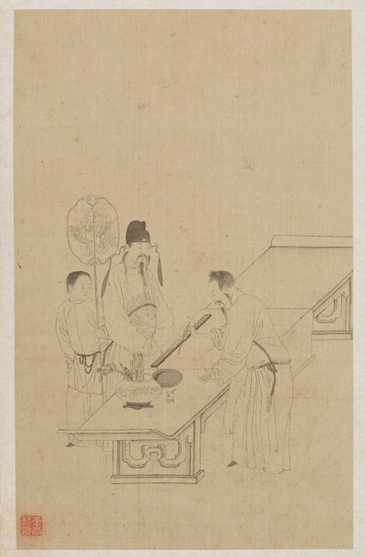 Figure da Qing Dynasty Chinese School
