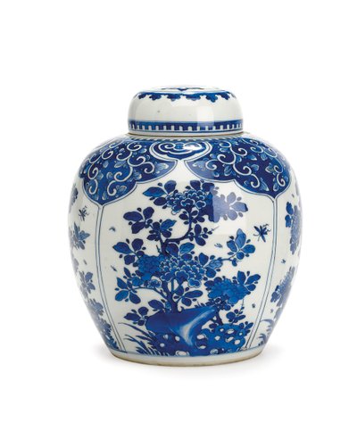 Vaso di zenzero con coperchio, Periodo Kangxi, 1661-1722 da Qing Dynasty Chinese School