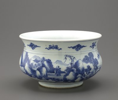 Bruciatore di incenso, Jingdezhen, provincia di Jiangxi da Qing Dynasty Chinese School