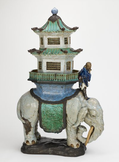 Bruciatore di incenso, forni Shiwan (Shekwan), provincia di Guangdong, Cina, metà XVII-fine XIX secolo da Qing Dynasty Chinese School