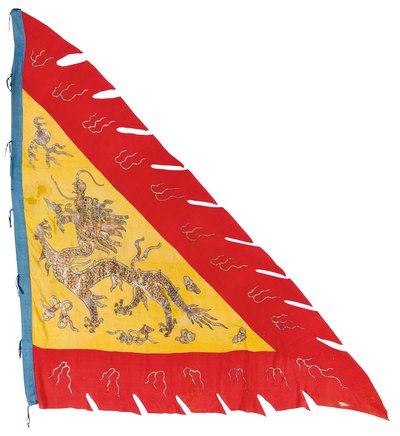 Uno di una coppia di stendardi, c.1900 da Qing Dynasty Chinese School