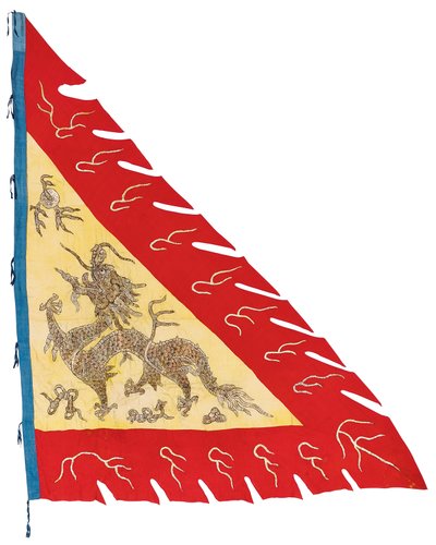 Uno di una coppia di stendardi, c.1900 da Qing Dynasty Chinese School