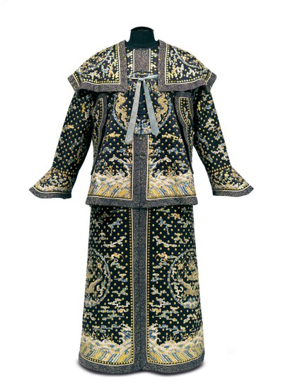 Raro uniforme cerimoniale della guardia imperiale, periodo Qianlong/Jiaqing (1736-1820) da Qing Dynasty Chinese School