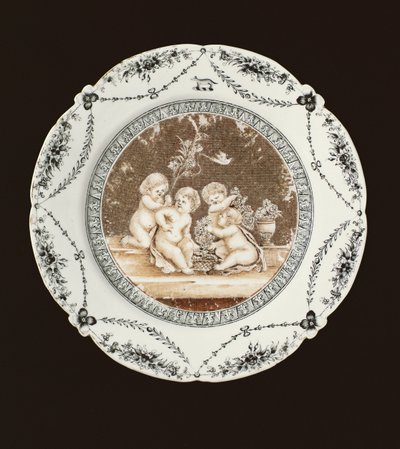 Piatto laterale, periodo Qianlong, c.1782 da Qing Dynasty Chinese School
