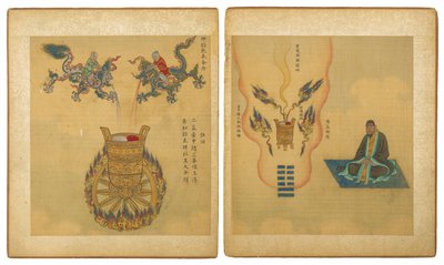 Alchimia taoista da Qing Dynasty Chinese School