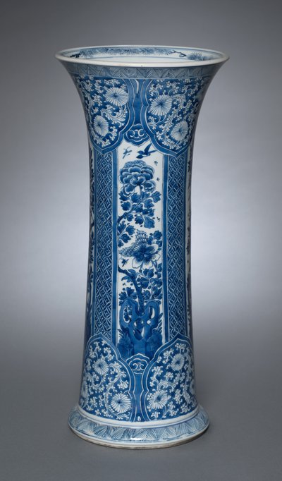Vaso con coperchio da Qing Dynasty Chinese School