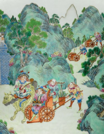 (dettaglio) da Qing Dynasty   Jiaqing Period Chinese School
