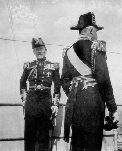 Commodoro Keppel con il Duca di Connaught, 1908 da Queen Alexandra