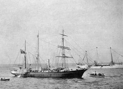 La nave di Ernest Shackleton HMS Nimrod, 1907-1908 da Queen Alexandra