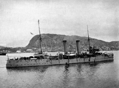 HMS Spartan al largo della Norvegia, 1904-1908 da Queen Alexandra