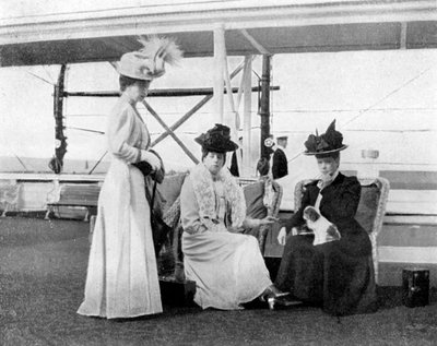 A bordo dello yacht reale Victoria e Albert III da Queen Alexandra