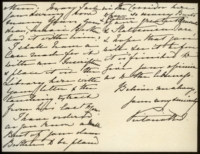 Lettera della Regina Vittoria a Mary Augusta Gordon, Castello di Windsor, 16 marzo 1885 da Queen Victoria