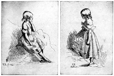 Due incisioni della regina Vittoria, 1840 da Queen Victoria