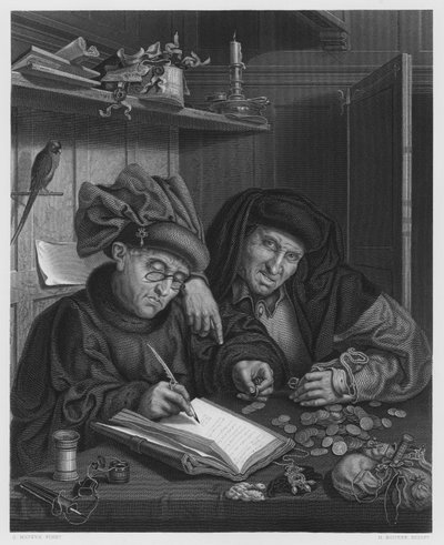 Gli avari (dalla collezione reale) da Quentin (after) Massys or Metsys