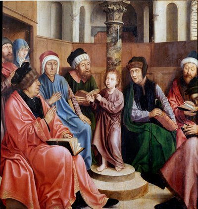 Gesù tra i dottori da Quentin Massys or Metsys