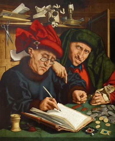 I riscossori delle tasse, 1520s da Quentin Massys or Metsys