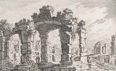 Rovine di Cuma, XVIII secolo da Quentin Pierre Chedel