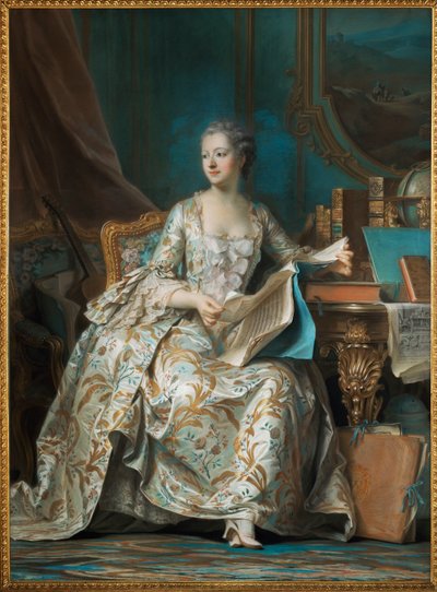 Pompadour, Marchesa de (Jeanne Antoinette Poisson) (dipinto) da Quentin de la Latour