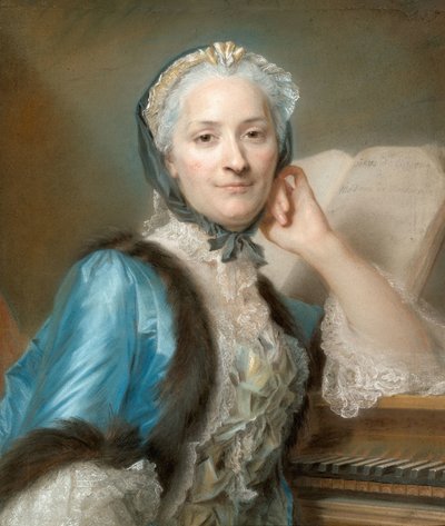 Ritratto di Madame Anne-Jeanne Cassanéa de Mondonville, nata Boucon (1708-1780) da Quentin de la Latour