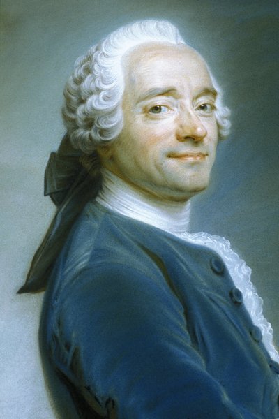 Autoritratto su pizzo arricciato, circa 1751 da Quentin de la Latour