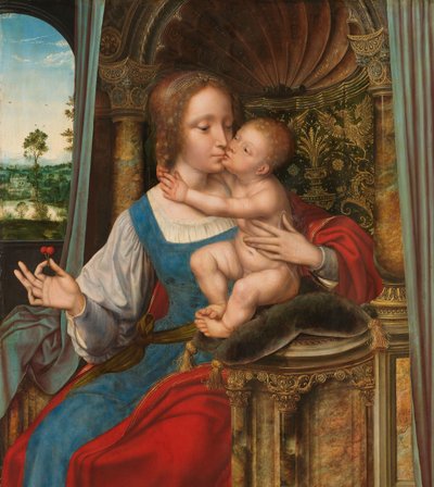 Vergine con Bambino da Quinten Massijs (I) (workshop of)