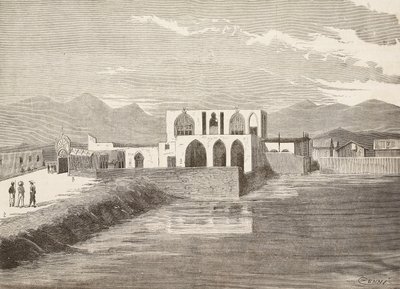 Palazzo del Vice-governatore italiano, Massaua, Eritrea (incisione) da Quinto Cenni