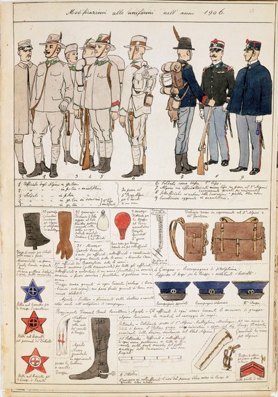 Varianti delle uniformi del Regno d