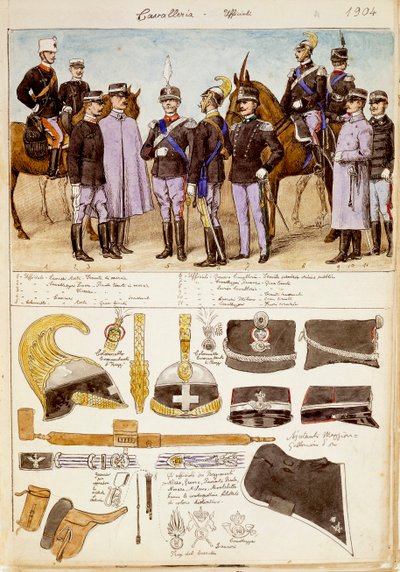Uniformi degli ufficiali di cavalleria del Regno d