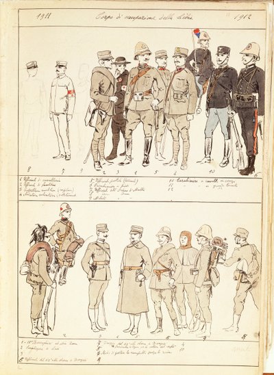 Uniformi delle forze di occupazione militare della Libia del Regno d