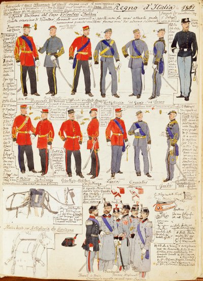 Uniformi di varie forze del Regno d
