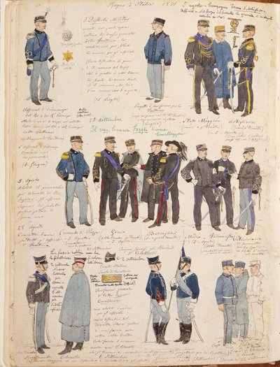 Vari uniformi del Regno d