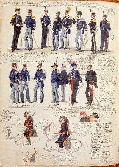 Varie uniformi del Regno d