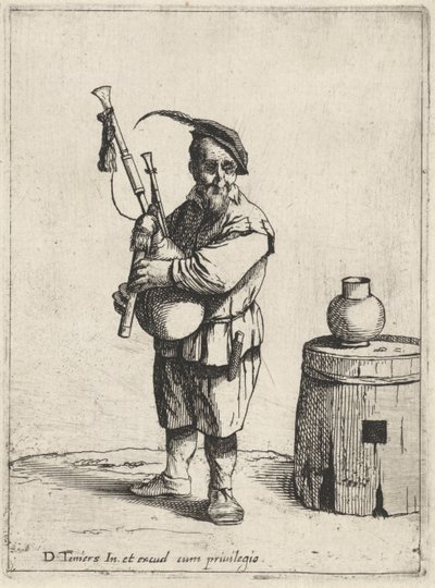 Suonatore di cornamusa da Quirin Boel