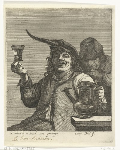 Uomo che beve da Quirin Boel