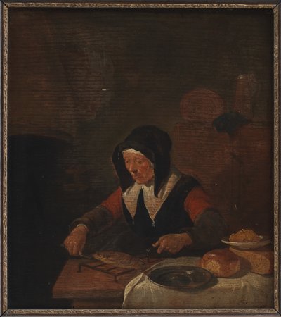 Vecchia donna al suo pasto da Quiringh Gerritsz van Brekelenkam