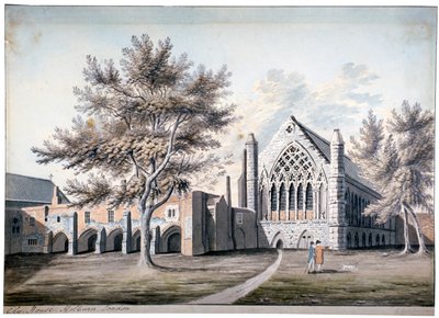 Veduta di Ely House in Ely Place, Holborn, Londra da RB Godfrey