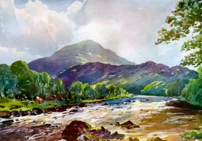 Sul Teith vicino a Callander, Perthshire da RJ Begg