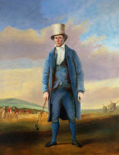 `Vecchio Alick`, Alick Brotherton (1756-1840) il bucatore del Royal Blackheath Golf Club, c.1835 da R.S.E Gallen