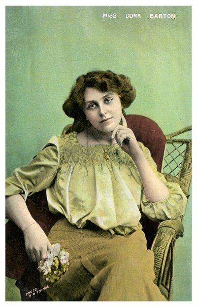 Dora Barton, attrice britannica, c. 1905-1919 da RW Thomas