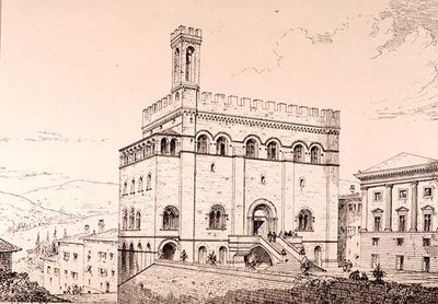 Palazzo del Comune, Gubbio, Italia, da 
