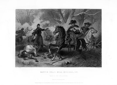 Morte del generale Felix Zollicoffer, Battaglia di Mill Springs, Kentucky da R. Dudensing