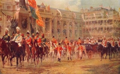 La processione del Giubileo della Regina verso l