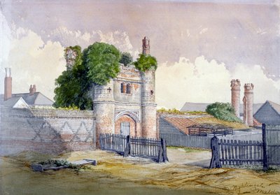 Veduta di Beckingham Hall vicino a Withham, Essex da R Nightingale