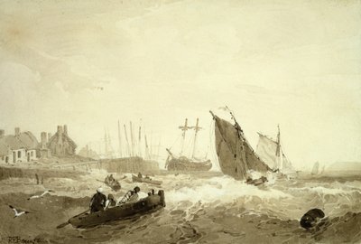 Imbarco di St-Valery-Sur-Somme, c.1821 da R. P. Bonnington