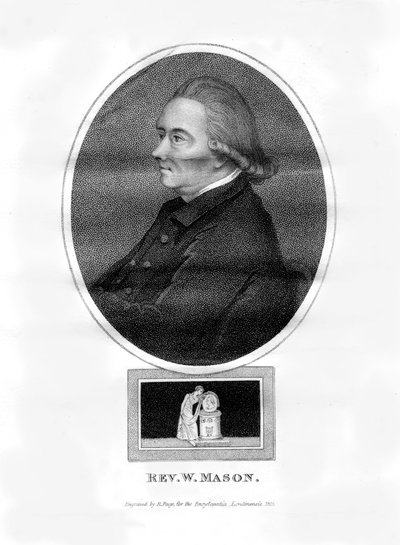 Reverendo William Mason, poeta, editore e giardiniere inglese, 1815 da R. Page