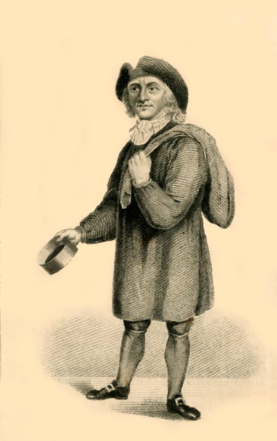 Thomas Britton, il piccolo uomo del carbone musicale, 1821 da R. Page