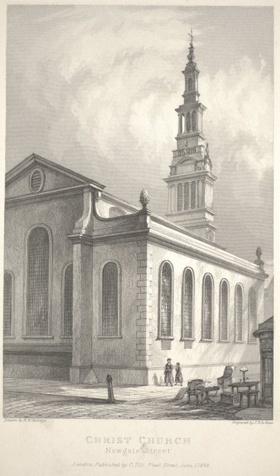 Christ Church, Newgate Street da R. W. Billings