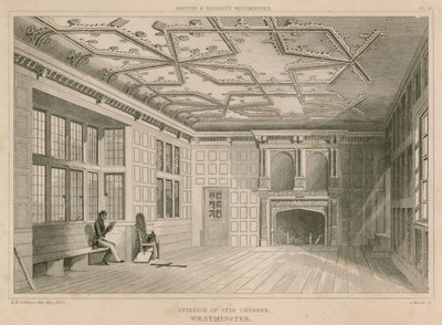 Interno della Camera Stellata, Westminster da R. W. Billings