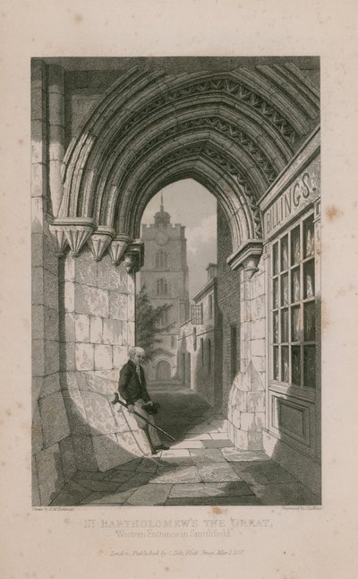 Priorato di San Bartolomeo, Smithfield da R. W. Billings